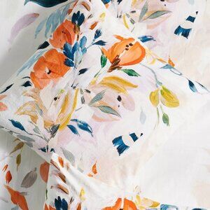 NWT Anthropologie Bryony Cotton Slub Printed Euro Sham *SOLD INDIVIDUALLY